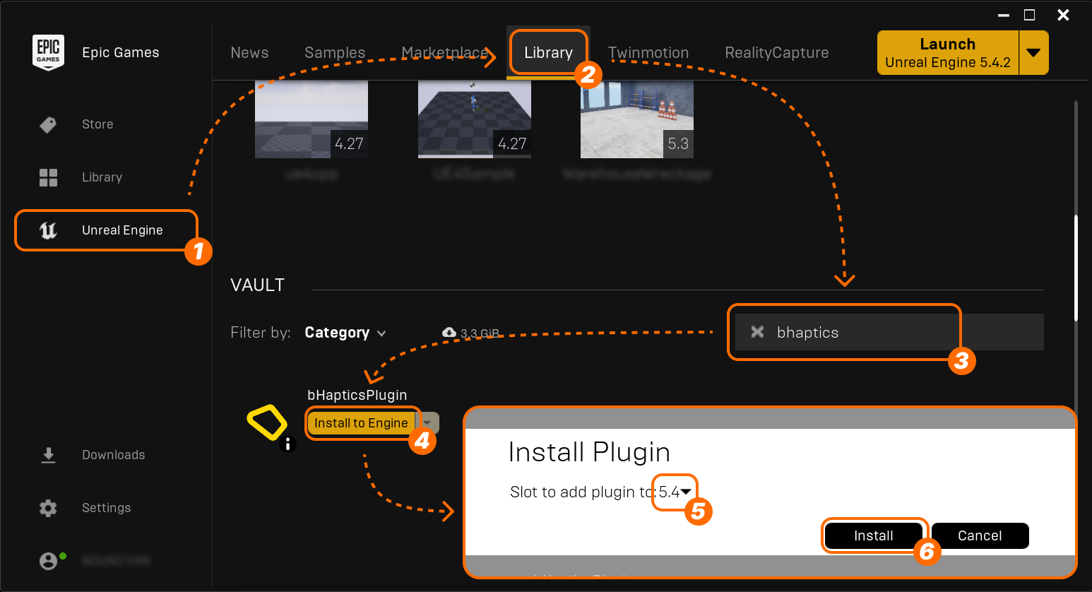 Installing plugin in Epic Games Launcher