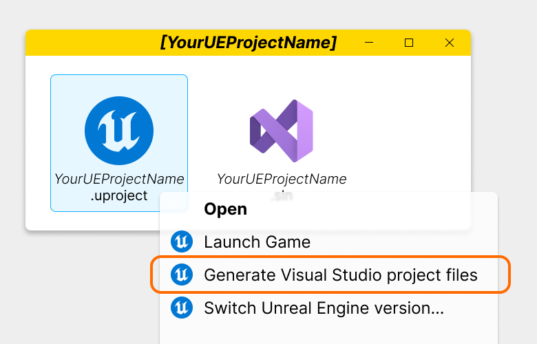 Generate Visual Studio project files